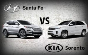 Kia Sorento vs Hyundai Santa fe